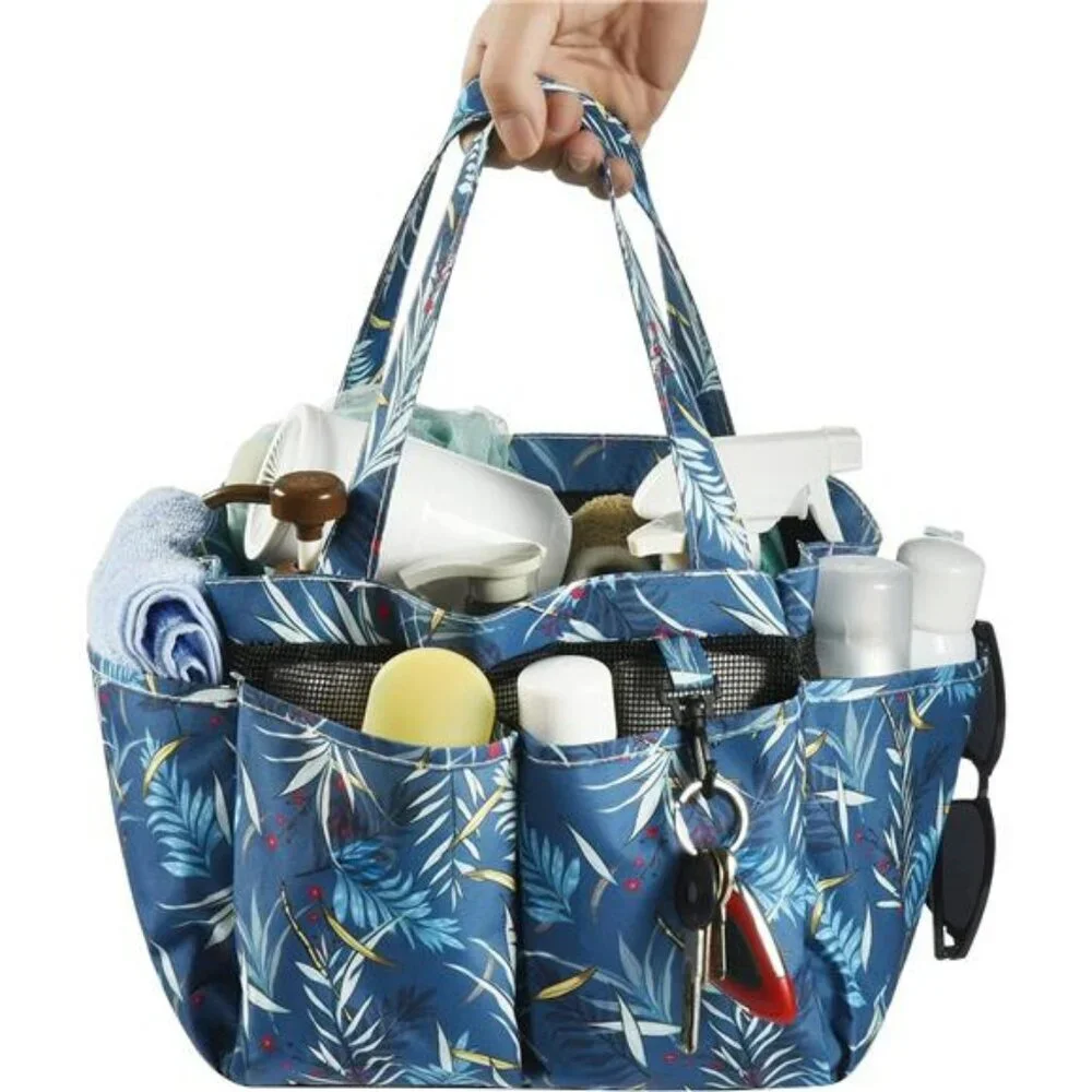 Large Mesh Shower Caddy Bag Bathroom Tote Organizer with Pockets for Dorm Gym
